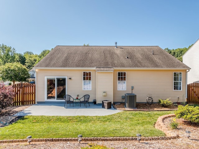 15739 Circlegreen Dr, Charlotte, NC 28273 - back of property featuring a patio area and roof with shingles