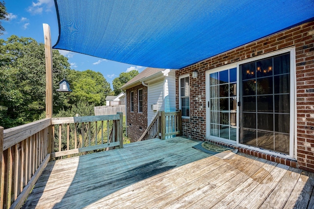 610 Mountain Pl, Albemarle, NC 28001 - view of wooden deck