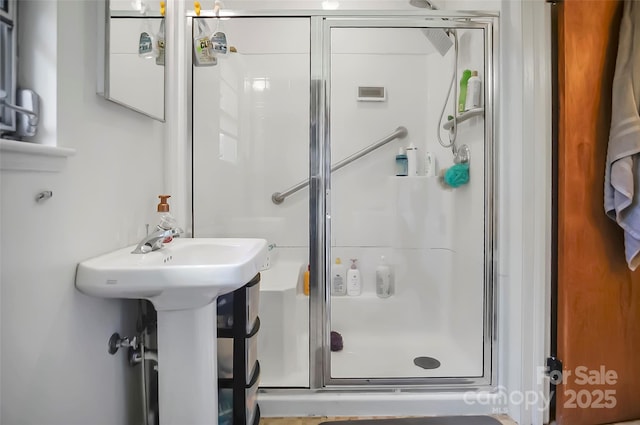 113 N Academy St, Mooresboro, NC 28114 - bathroom featuring a shower stall