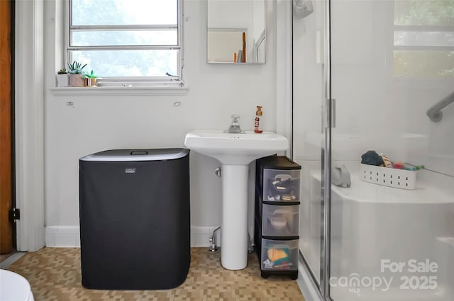 113 N Academy St, Mooresboro, NC 28114 - full bathroom featuring a shower stall and toilet