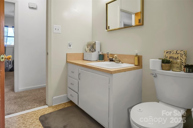 113 N Academy St, Mooresboro, NC 28114 - half bathroom with vanity and toilet