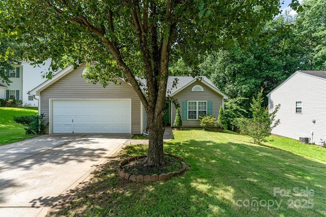 5914 Redding Rd, Charlotte, NC 28216 - view of front of home with a front lawn and a detached garage