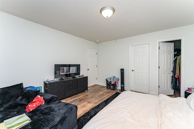 5914 Redding Rd, Charlotte, NC 28216 - bedroom with wood finished floors and baseboards