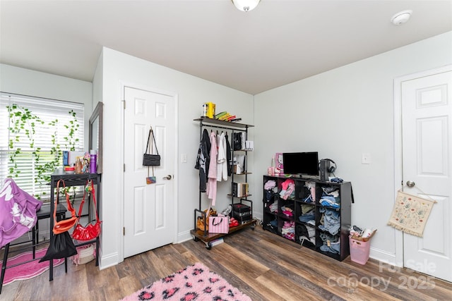 5914 Redding Rd, Charlotte, NC 28216 - bedroom with wood finished floors and baseboards