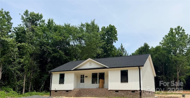 440 Brown Acres Rd, Salisbury, NC 28146 - modern inspired farmhouse featuring crawl space, a porch, and a shingled roof