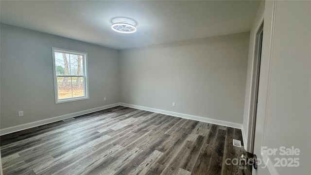 440 Brown Acres Rd, Salisbury, NC 28146 - empty room with dark wood finished floors and baseboards