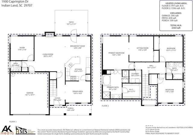 1930 Caprington Dr, Fort Mill, SC 29707 - view of floor plan / room layout