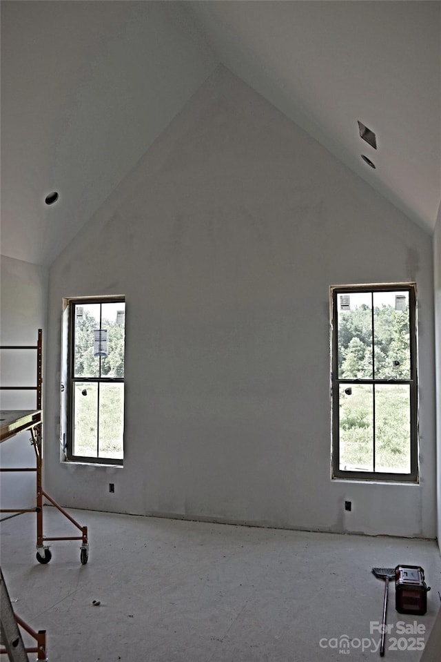 960 Johnson Rd, Columbus, NC 28722 - spare room featuring vaulted ceiling
