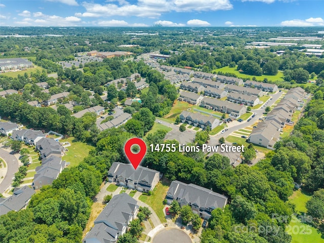 14755 Lions Paw St, Charlotte, NC 28273 - aerial view of residential area with a tree filled landscape