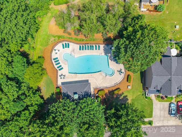 14755 Lions Paw St, Charlotte, NC 28273 - bird's eye view of a pool
