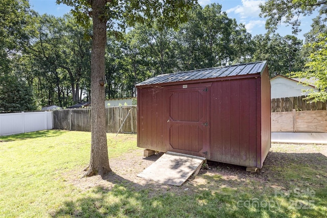 2916 Northwood Dr, Monroe, NC 28110 - view of shed featuring a fenced backyard