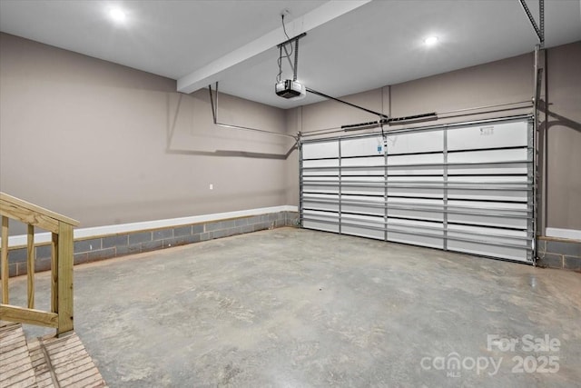 1033 12th Avenue Dr NW, Hickory, NC 28601 - garage with a garage door opener and recessed lighting