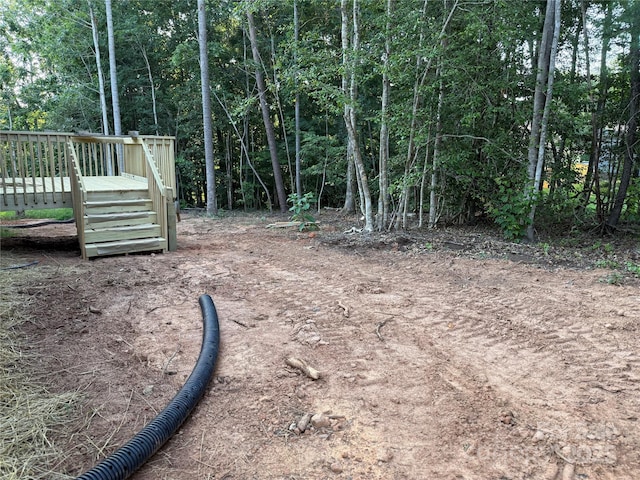 105 Elk Creek Ln, Hudson, NC 28638 - view of yard featuring a deck