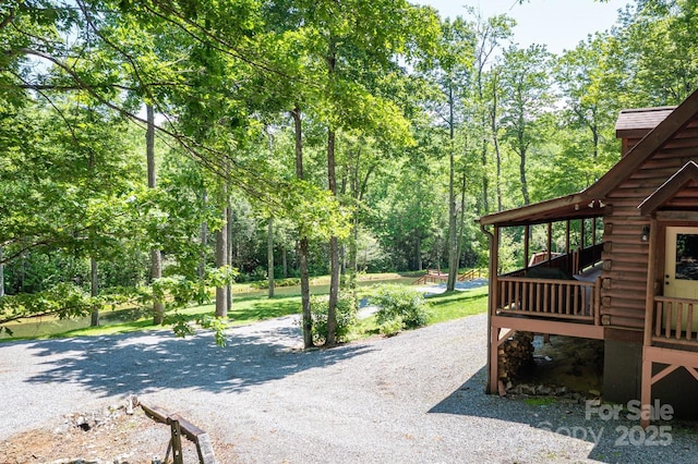 28 Upper Ridge Rd, Black Mountain, NC 28711 - view of yard with a wooden deck