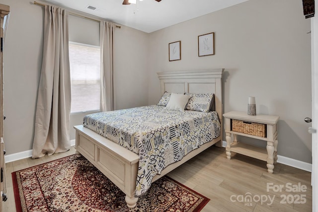 3313 Plum Dr, Monroe, NC 28110 - bedroom featuring light wood-style floors and a ceiling fan