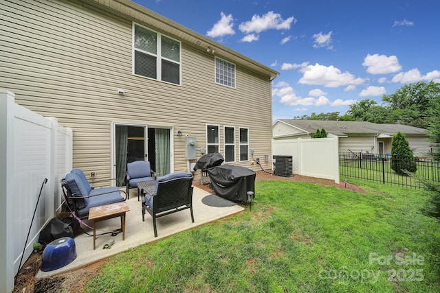 2203 Whitford Ln, Charlotte, NC 28210 - rear view of house featuring a patio and a fenced backyard