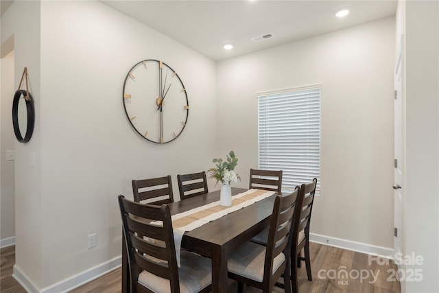 135 Orson Oaks Ln, Pineville, NC 28134 - dining room featuring wood finished floors and recessed lighting