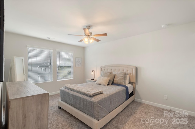 135 Orson Oaks Ln, Pineville, NC 28134 - bedroom featuring light colored carpet and ceiling fan