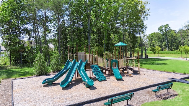 135 Orson Oaks Ln, Pineville, NC 28134 - community play area with a yard and view of scattered trees
