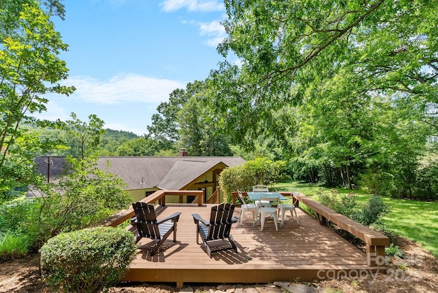 10 Daniel Ln, Black Mountain, NC 28711 - deck with outdoor dining space