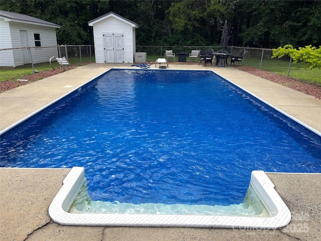 34107 Watson Rd, Albemarle, NC 28001 - view of pool with a storage unit and a patio
