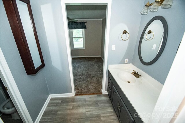 34107 Watson Rd, Albemarle, NC 28001 - bathroom featuring vanity and baseboards