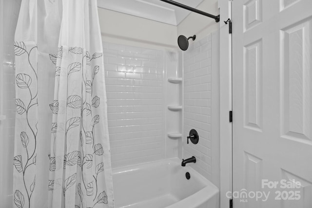 7219 Spring Morning Ln, Charlotte, NC 28227 - bathroom featuring shower / bathtub combination with curtain