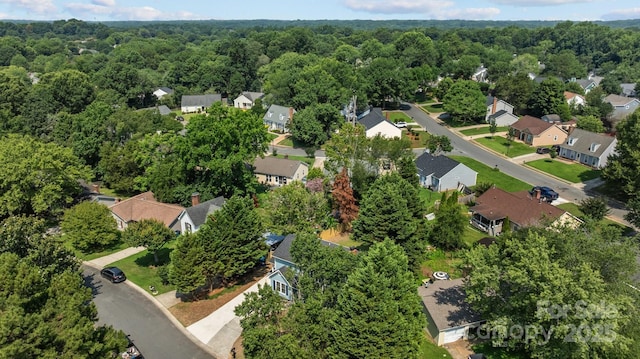 7219 Spring Morning Ln, Charlotte, NC 28227 - aerial view of property's location with a forest and nearby suburban area