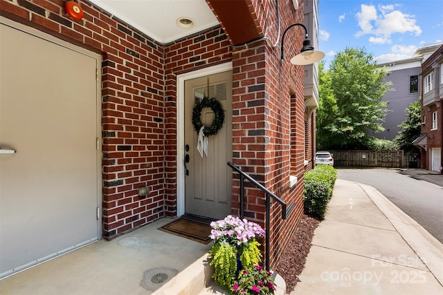 106 N Laurel Ave Unit 118, Charlotte, NC 28207 - property entrance with brick siding