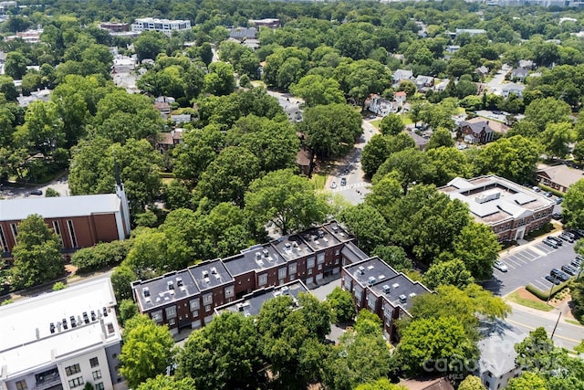 106 N Laurel Ave Unit 118, Charlotte, NC 28207 - aerial view of residential area with a tree filled landscape