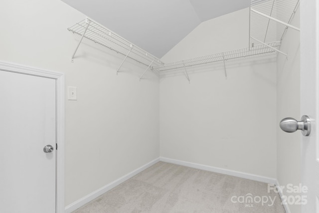 159 E Warfield Dr, Mooresville, NC 28115 - walk in closet with lofted ceiling and light carpet