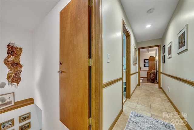 23 Indigo Way, Hendersonville, NC 28739 - hallway featuring recessed lighting and light tile patterned flooring