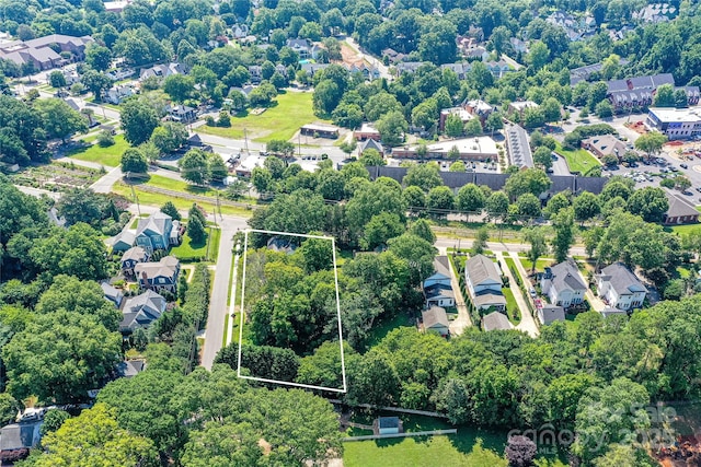 504 Potts St, Davidson, NC 28036 - aerial view of residential area featuring property parcel outlined