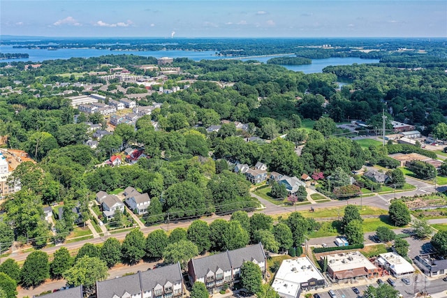 504 Potts St, Davidson, NC 28036 - aerial perspective of suburban area with a nearby body of water