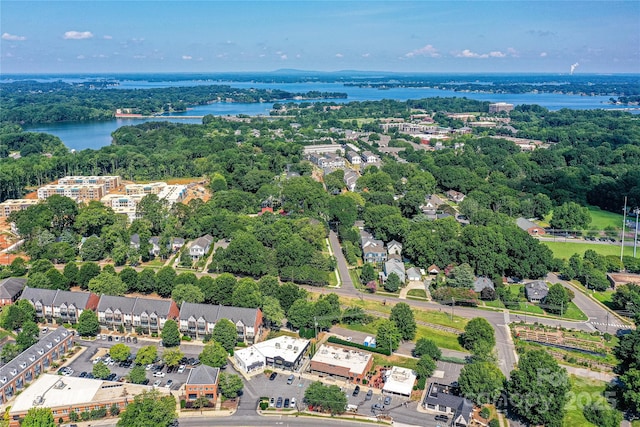 504 Potts St, Davidson, NC 28036 - aerial view of a large body of water and a tree filled landscape