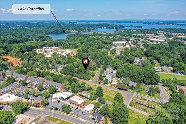 504 Potts St, Davidson, NC 28036 - bird's eye view of a large body of water