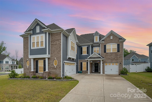 2960 Haley Cir, Davidson, NC 28036 - view of front of home featuring a garage and brick siding