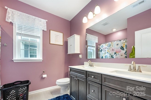 2960 Haley Cir, Davidson, NC 28036 - bathroom featuring double vanity and a shower with shower curtain