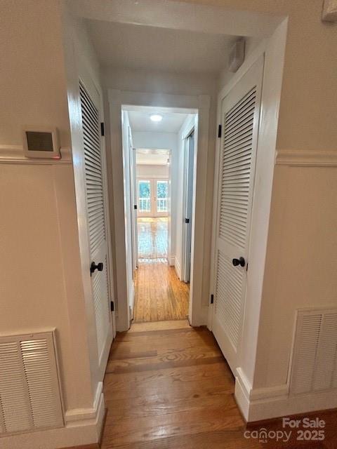 743 S College Ave, Newton, NC 28658 - hall featuring light wood-style floors and baseboards