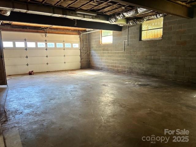 743 S College Ave, Newton, NC 28658 - garage with concrete block wall