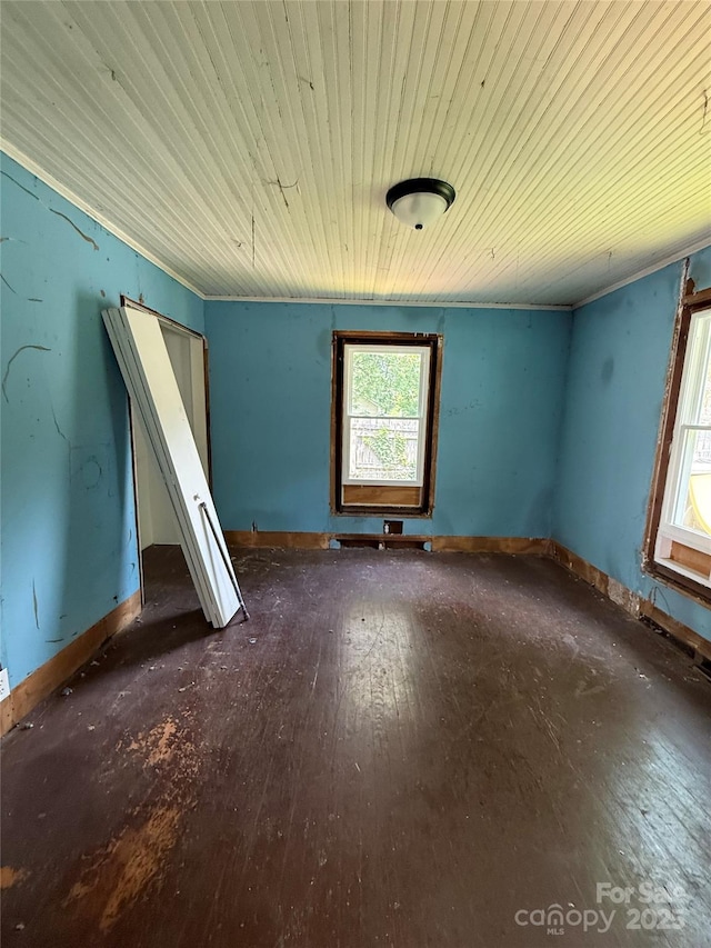 1008 Packard Ave, Kannapolis, NC 28083 - empty room featuring hardwood / wood-style flooring and wooden ceiling