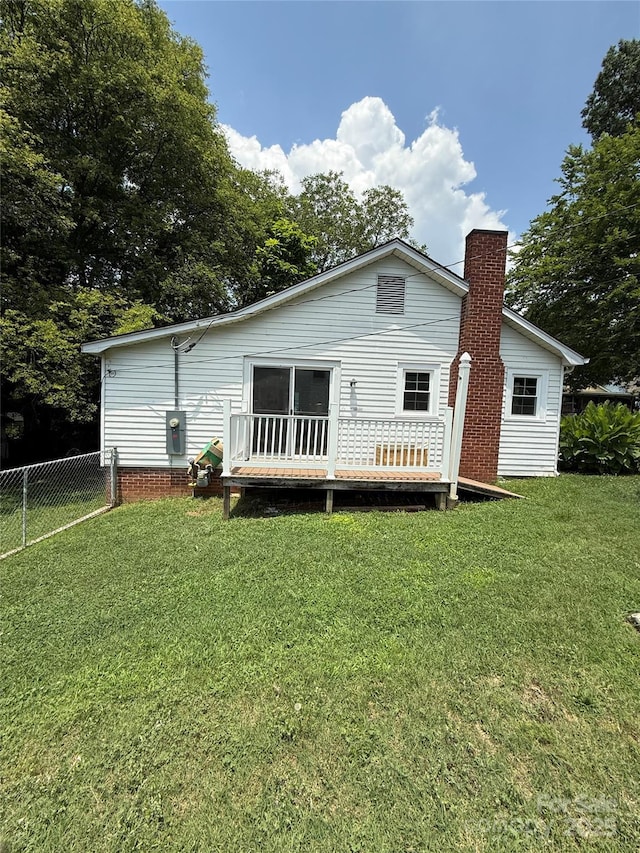 1008 Packard Ave, Kannapolis, NC 28083 - rear view of property featuring a chimney