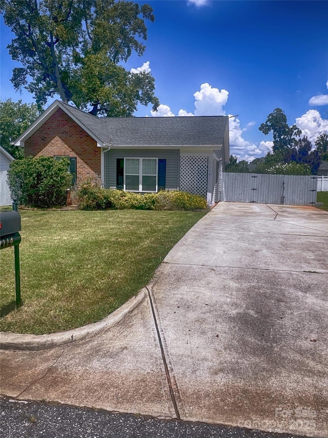 1114 Cason St Unit 6, Belmont, NC 28012 - ranch-style house featuring a gate and driveway