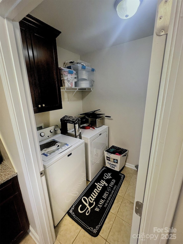 1114 Cason St Unit 6, Belmont, NC 28012 - washroom with separate washer and dryer, cabinet space, and light tile patterned floors