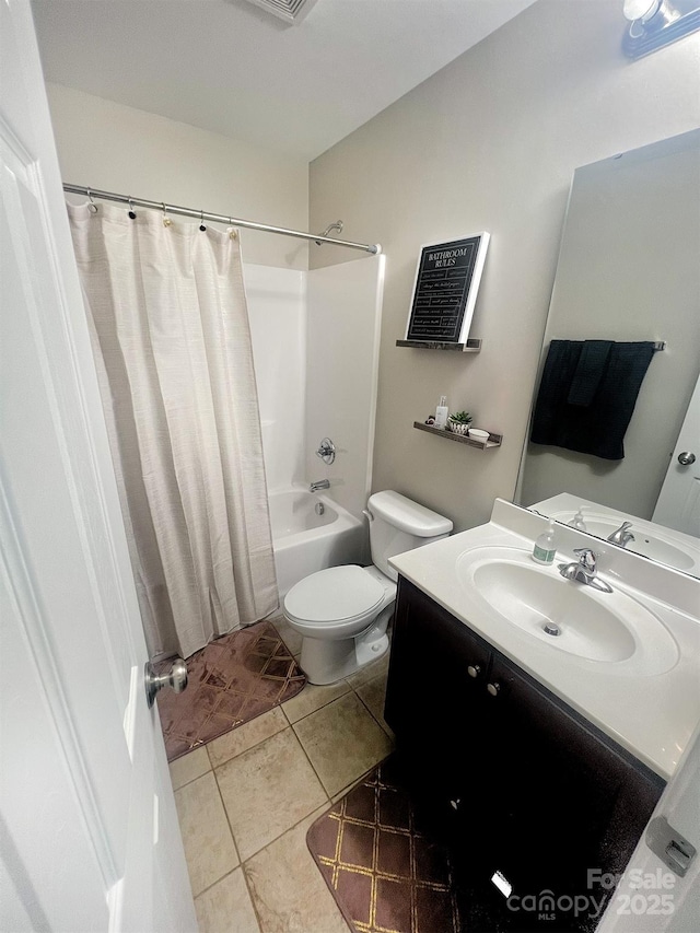 1114 Cason St Unit 6, Belmont, NC 28012 - full bath with vanity, shower / bath combo, and tile patterned floors