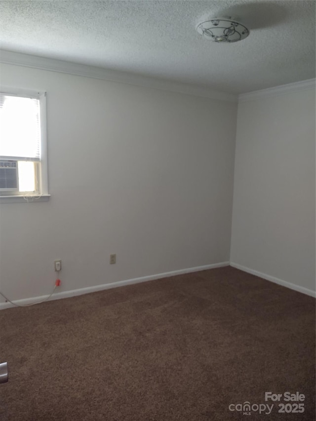 2100 Airport Rd, Salisbury, NC 28147 - unfurnished room with carpet, crown molding, a textured ceiling, and cooling unit