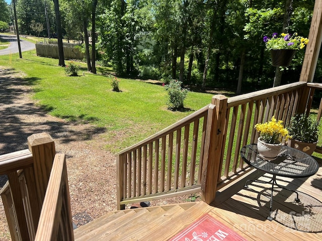 5550 Hillsdale St, Fort Lawn, SC 29714 - deck with a yard