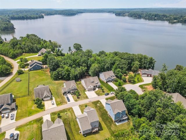 18568 Mainsail Ct, Lancaster, SC 29720 - aerial perspective of suburban area featuring a large body of water