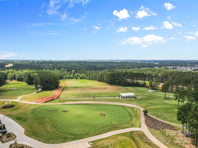 18568 Mainsail Ct, Lancaster, SC 29720 - aerial view of a forest and a golf course