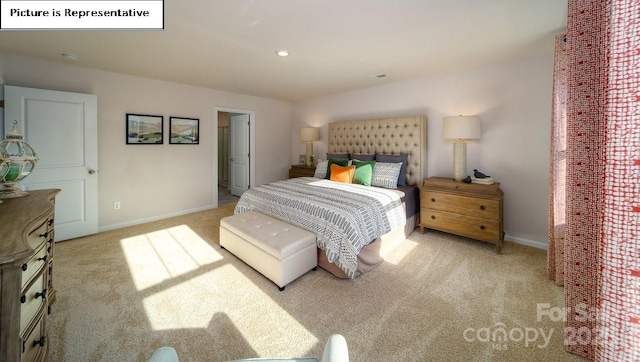 119 Rustling Waters Dr, Mooresville, NC 28117 - bedroom featuring carpet flooring and recessed lighting